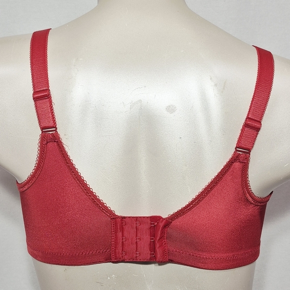 40DD Wacoal 855192 Basic Beauty Full Figure Underwire Bra Red - Picture 3 of 4
